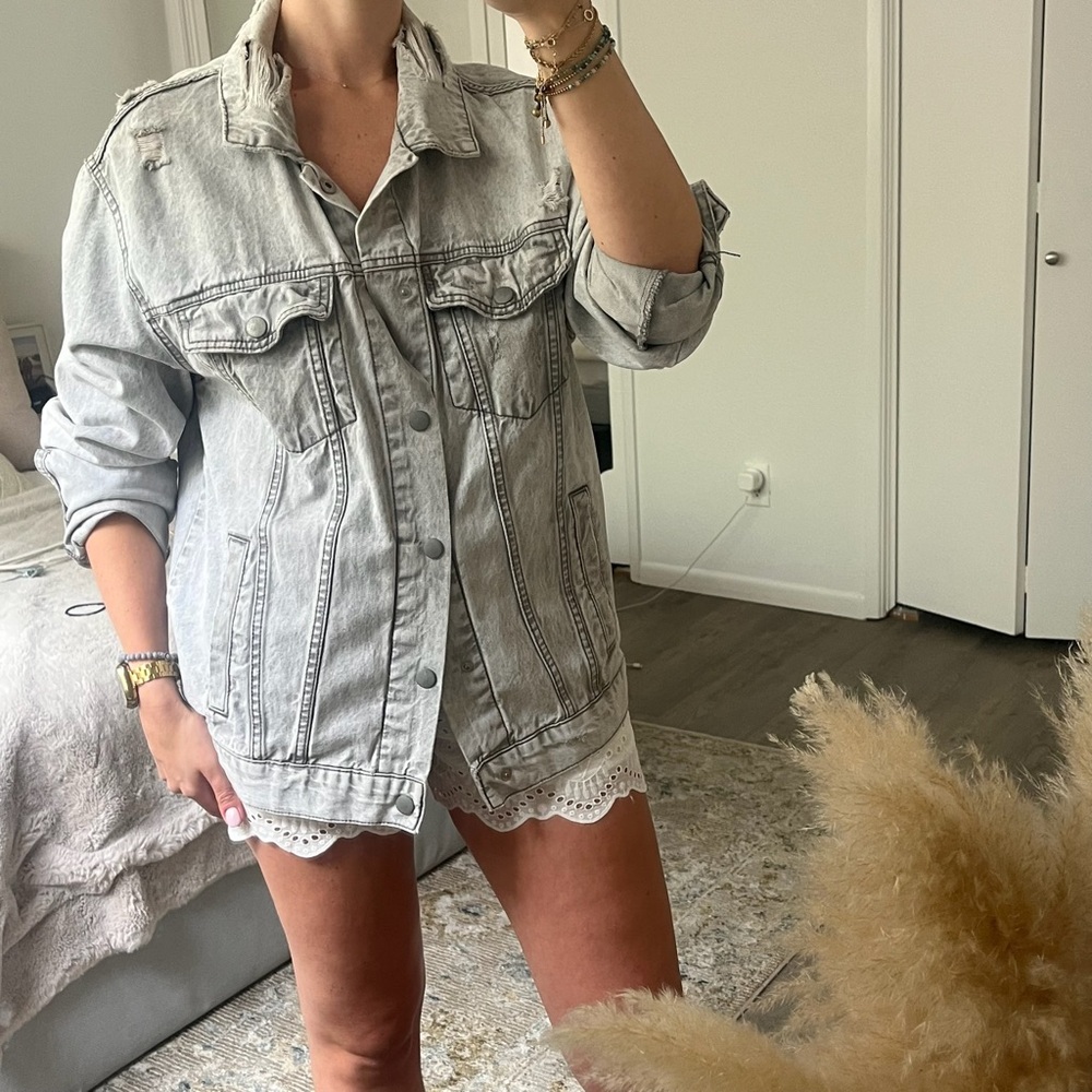 Forever 21 Gray Utility Jacket
